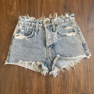 Distressed Denim Carmar Shorts from LF